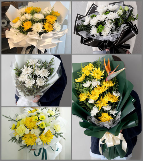 河北邯郸魏县棘针寨乡白事花束代送